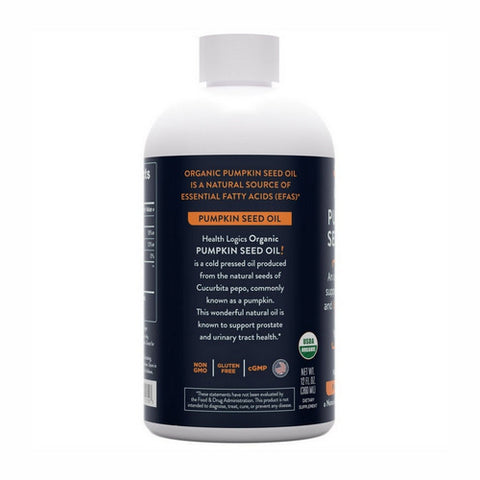 Health Logics, Organic Pumpkin Seed Oil, 360 Ml