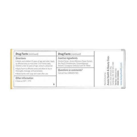 Kalaya, Pain Relief Foam Extra Strength with Arnica, 2 Oz