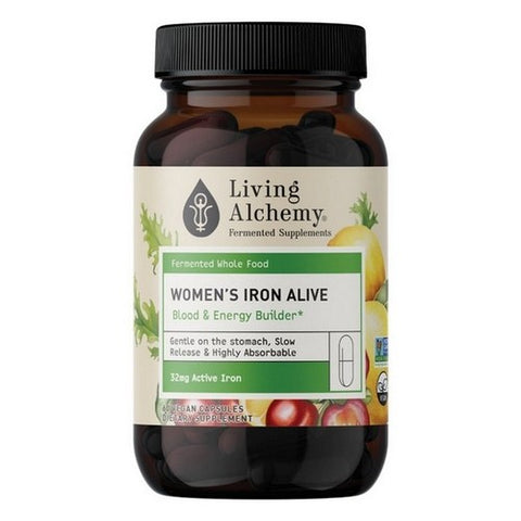 Living Alchemy, Womens Iron Blood And Energy Builder, 32 Mg, 60 Vegan Capsules