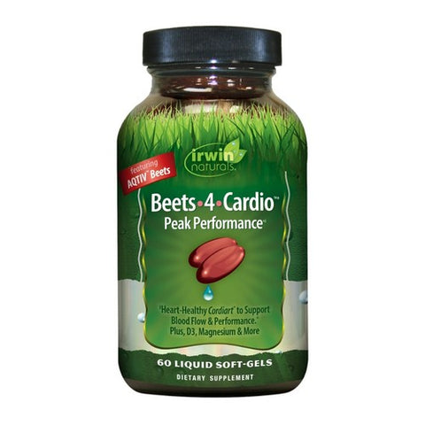 Irwin Naturals, Beets 4 Cardio Peak Performance, 60 Liquid Softgels