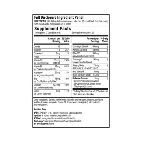 Irwin Naturals, Extra Strength Testosterone UP X2, 60 Softgels