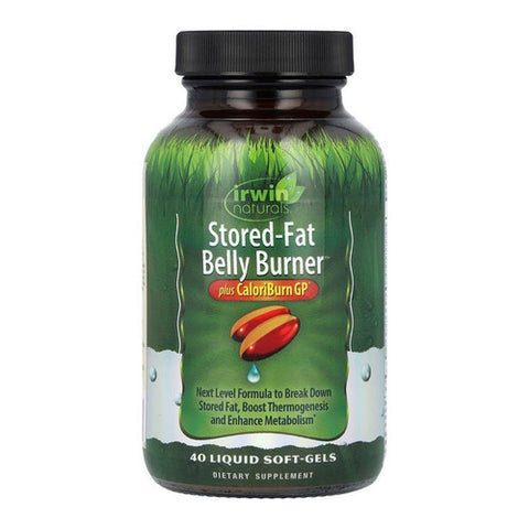 Irwin Naturals, Stored-Fat Belly Burner plus Calorie Burn GP, 40 Liquid Softgels