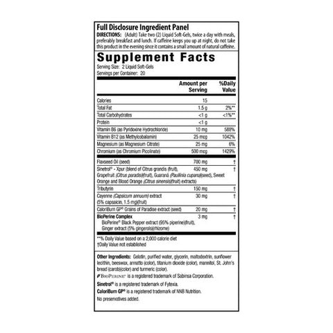 Irwin Naturals, Stored-Fat Belly Burner plus Calorie Burn GP, 40 Liquid Softgels