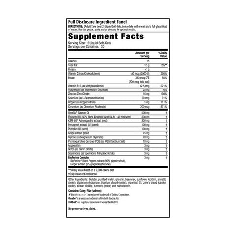 Irwin Naturals, Vitality And Recovery Testosterone UP for Men 60 Plus, 60 Liquid Softgels