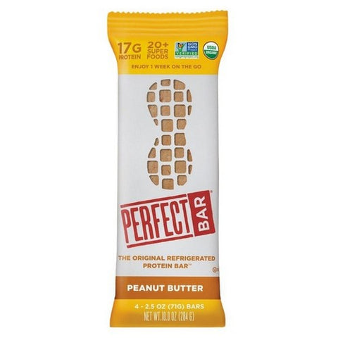 Perfect Bar, Peanut Butter Protein Bars, 2.5 Oz X 4 Count (Case Of 4)