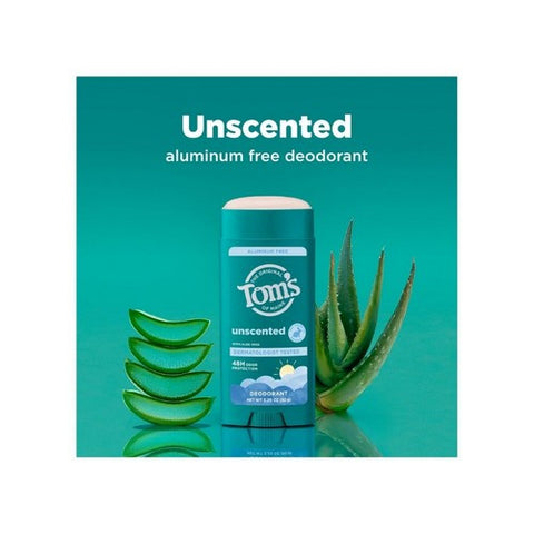 Tom's Of Maine, Unscented Natural Deodorant For Women And Men, 3.25 Oz (Case Of 6)