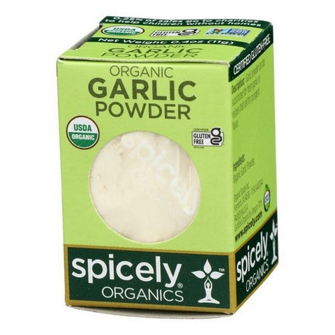 Spicely Organics, Organic Garlic Powder, 0.4 Oz (Case Of 6)