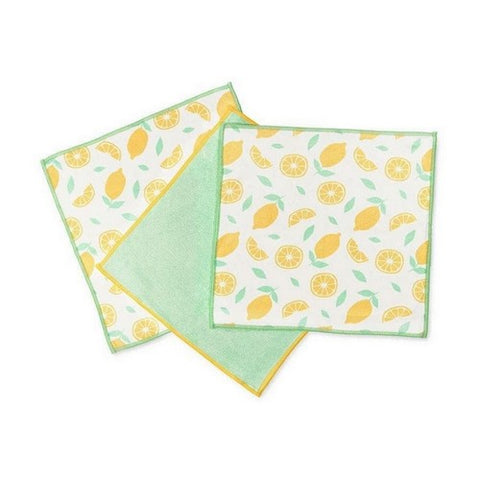 Full Circle Home, Renew Recycled Microfiber All-Purpose Cloths Citrus Print, 3 Count (Case Of 6)