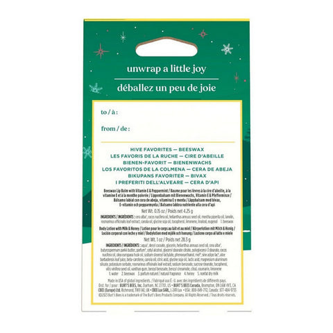Burts Bees, Hive Favorites Beeswax Holiday Gift Set, 2 Pack (Case Of 4)