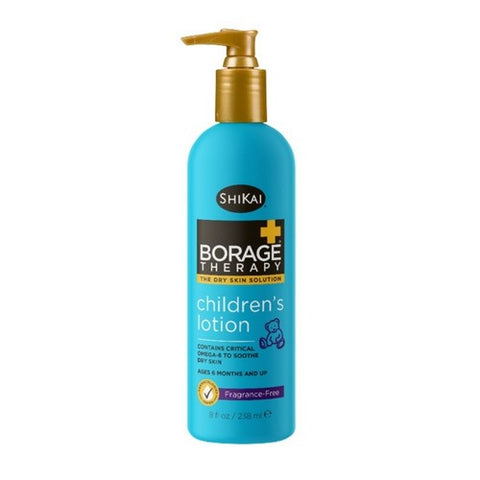 Shikai, Borage Dry Skin Therapy Childrens Pediatric Lotion, 8 OZ