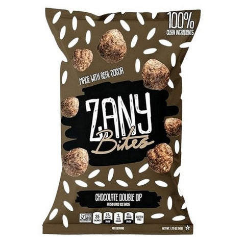 Zany Bites, Chocolate Double Dip Rice Snack, 1.75 Oz (Case Of 5)