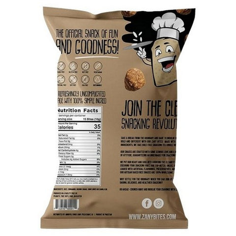 Zany Bites, Cinnamon Churro Rice Snack, 1.75 Oz (Case Of 5)