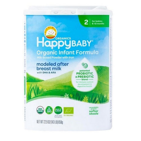Happy Baby Food, Stage 2 Infant Formula, 22.9 Oz (Case Of 6)