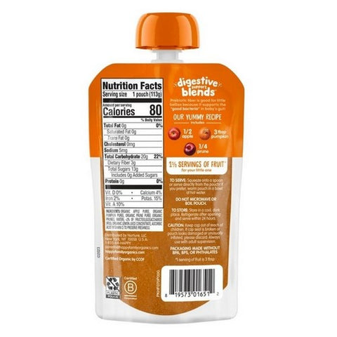 Happy Baby Food, Apple Pumpkin Prunes, 4 Oz (Case Of 16)