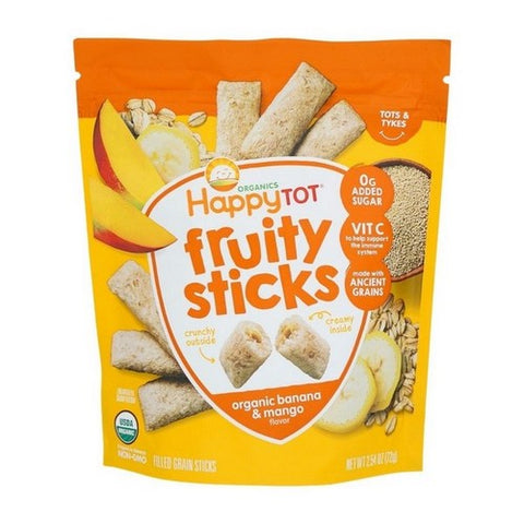 Happy Tot, Organics Fruity Sticks Banana, Mango And Oat, 2.54 Oz (Case Of 6)