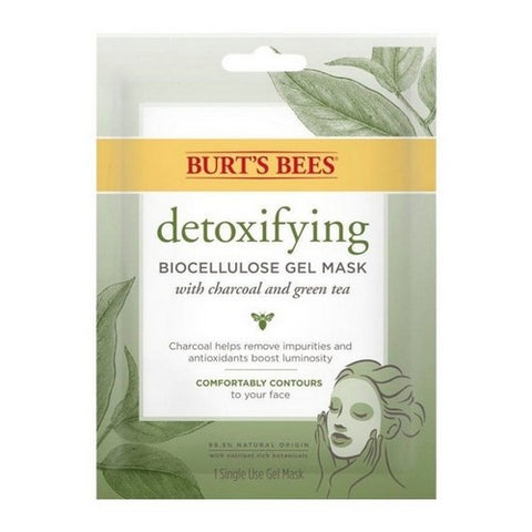 Burts Bees, Detoxifying Biocellulose Gel Mask, 1 Count (Case Of 6)