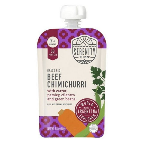 Serenity Kids, Grass Fed Beef Chimichurri, 3.5 Oz (Case Of 6)