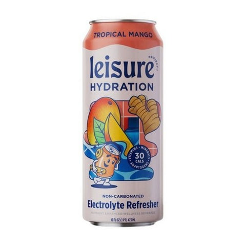 Leisure Project, Trop Mango Electrolyte Water, 16 Oz (Case Of 12)