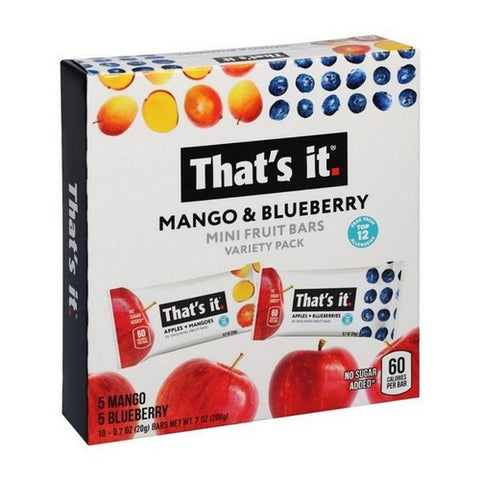 That's It, Mango And Blueberry Mini Fruit Bars, 7 Oz (Case Of 6)