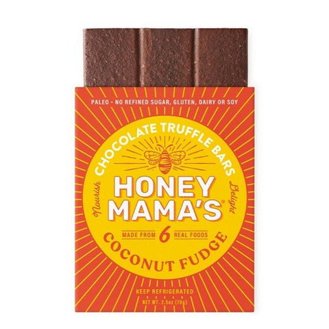 Honey Mamas, Chocolate Truffle Bar Coconut Fudge, 2.5 Oz (Case Of 12)