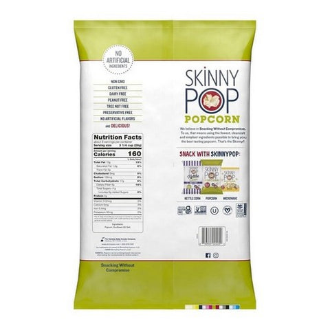 Skinny Pop, Family Size Popcorn, 8 Oz (Case Of 6)