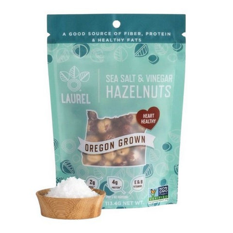 Laurel Foods, Sea Salt Vinegar Hazelnuts, 4 Oz (Case Of 6)