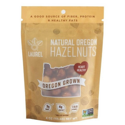 Laurel Foods, Natural Oregon Hazelnuts, 4 Oz (Case Of 6)