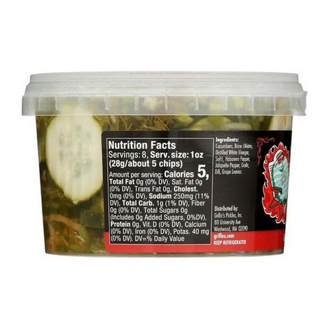 Grillo's Pickles, Fresh Blazing Hot Chips, 16 Oz (Case Of 6)