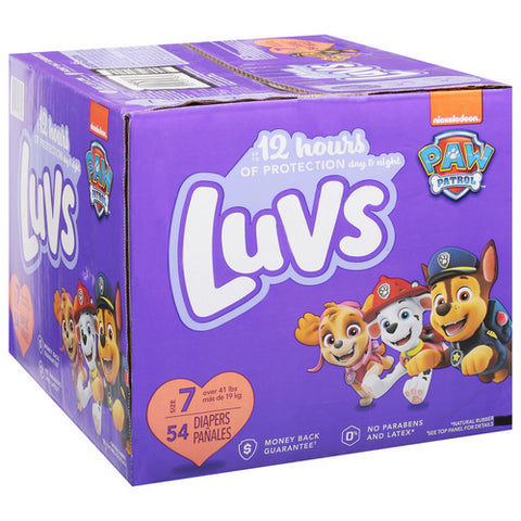 Luvs, Paw Patrol Disposable Baby Diapers, 54 Count