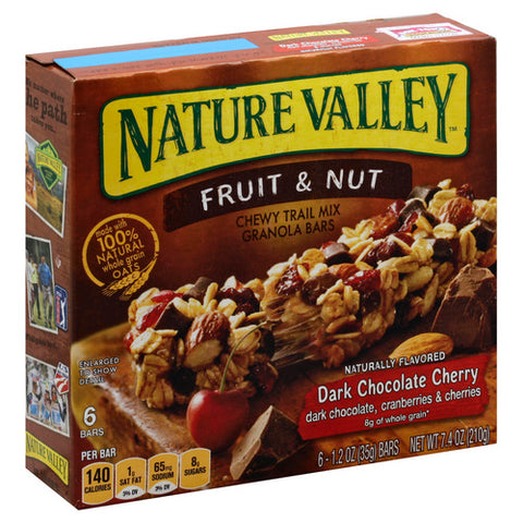 Nature Valley, Chewy Granola Bar Dark Chocolate And Nut Trail Mix, 7.4 Oz (Case Of 12)