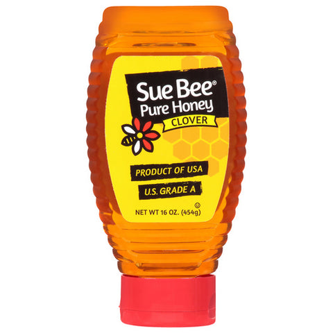 Sue Bee, Pure Clover Honey, 16 Oz (Case Of 8)
