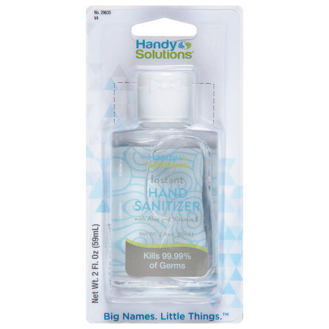 Handy Solutions, Instant Hand Sanitizer With Aloe And Vitamin E, 2 Oz (Case Of 4)