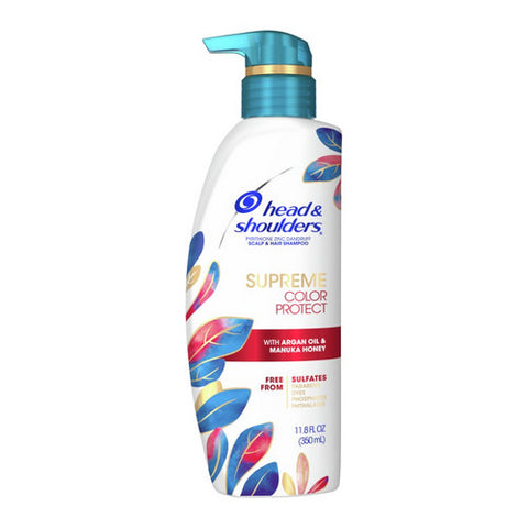 Head & Shoulders, Supreme Color Protect Dandruff Shampoo, 11.8 Oz (Case Of 6)