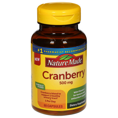 Nature Made, Cranberry Capsules, 500 Mg, 60 Count (Case Of 3)