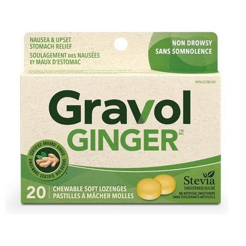 Ginger Natural Source Chewable Lozenges 20 Count by Gravol