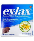 Gentle Overnight Laxative Chocolate Flavoured 18 Tablets by Ex-Lax