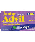 Grape Flavoured Children Ibuprofen Junior 20 Tablets by Advil