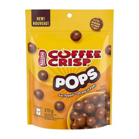 Pops Coffe Flavoured Crispy Wafer Pieces With Chocolate Coating 170 Grams (Case Of 12) by Coffee Crisp