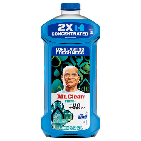 Mr. Clean, 2X Concentrated Multi Surface Cleaner With Unstopables, 41 Oz (Case Of 6)