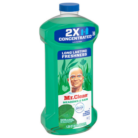 Mr. Clean, 2X Concentrated Multi Surface Cleaner With Meadows And Rain Scent, 41 Oz (Case Of 6)