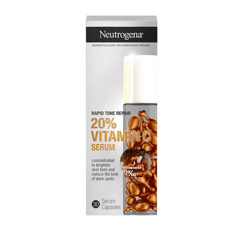 Neutrogena, Rapid Tone Repair 20% Vitamin C Serum Capsules, 30 Count (Case Of 3)