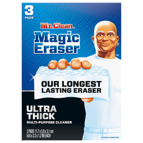 Mr. Clean, Magic Eraser Ultra Thick Multi Purpose Eraser, 3 Count (Case Of 4)