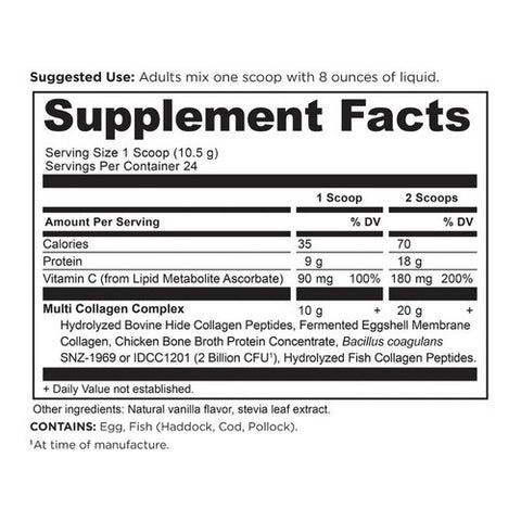 Ancient Nutrition, Ancient Nutrition Multi Collagen Protein Vanilla, 8.9 Oz