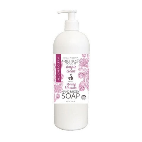 Soothing Touch, Hand And Body Soap Spring Blossom, 32 Oz