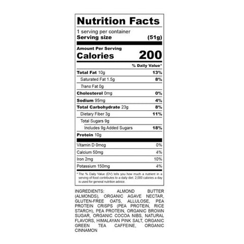 Verb Energy, Oatmeal Chocolate Chip Caffeinated Protein Bars, 12 Count