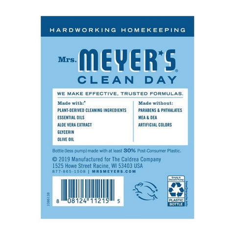 Mrs. Meyers Clean Day, Rain Water Hand Soap, 12.5 Oz