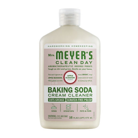 Mrs. Meyers Clean Day, Apple Blossom Baking Soda Cream Cleaner, 16 Oz