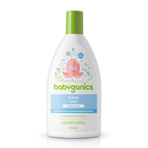 Babyganics, Fragrance-Free Baby Bubble Bath, 20 Oz