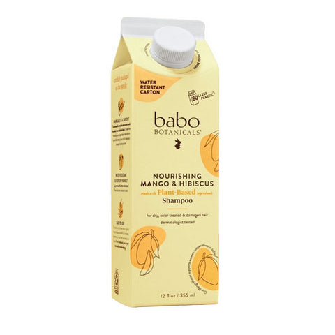 Babo Botanicals, Mango & Hibiscus Nourishing Shampoo, 12 Oz