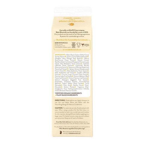 Babo Botanicals, Mango & Hibiscus Nourishing Shampoo, 12 Oz